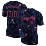 Custom 3d Pattern Design Flamingo Performance T Shirt