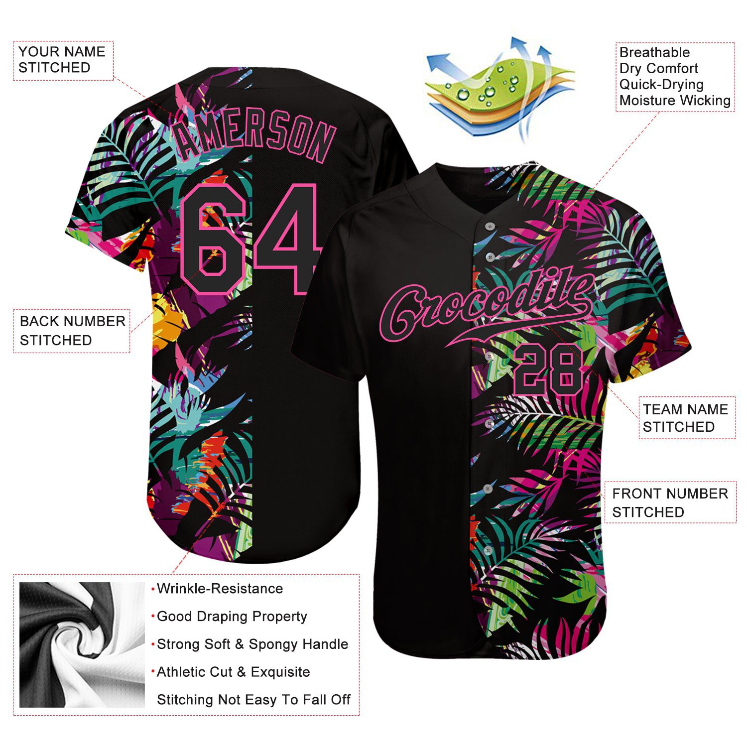 Custom20Black20Black20Pink203d20Pattern20Design20Tropical20Palm20Leaves20Authentic20Baseball20Jersey200003.jpg