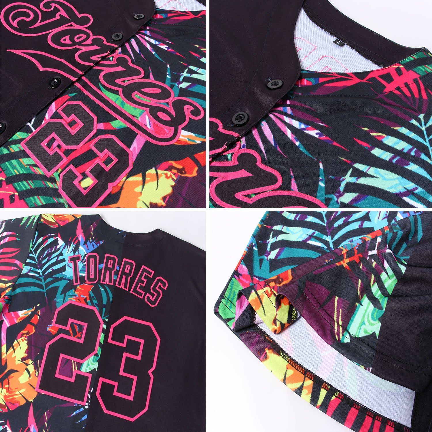 Custom20Black20Black20Pink203d20Pattern20Design20Tropical20Palm20Leaves20Authentic20Baseball20Jersey200006.jpg