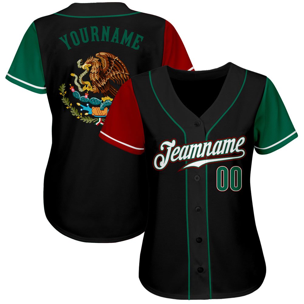 Custom20Black20Kelly20Green20Red20Authentic20Mexico20Two20Tone20Baseball20Jersey200002.jpg