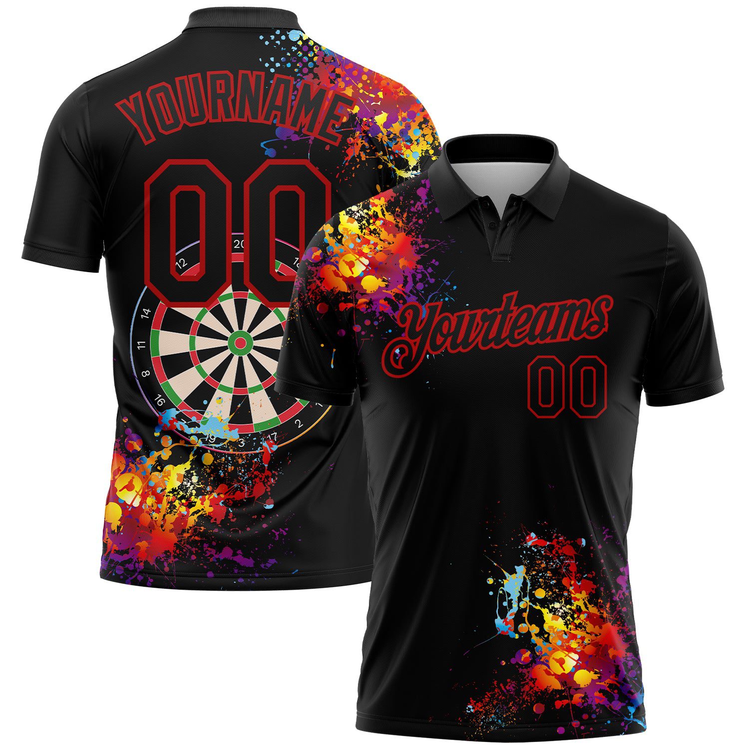 Custom20Black20Red203d20Pattern20Design20Dart20Board20Performance20Golf20Polo20Shirt200001.jpg