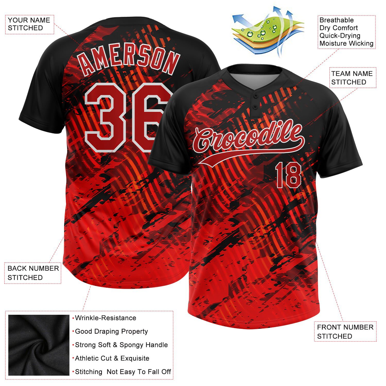 Custom20Black20Red20White203d20Pattern20Two20Button20Unisex20Softball20Jersey200003.jpg