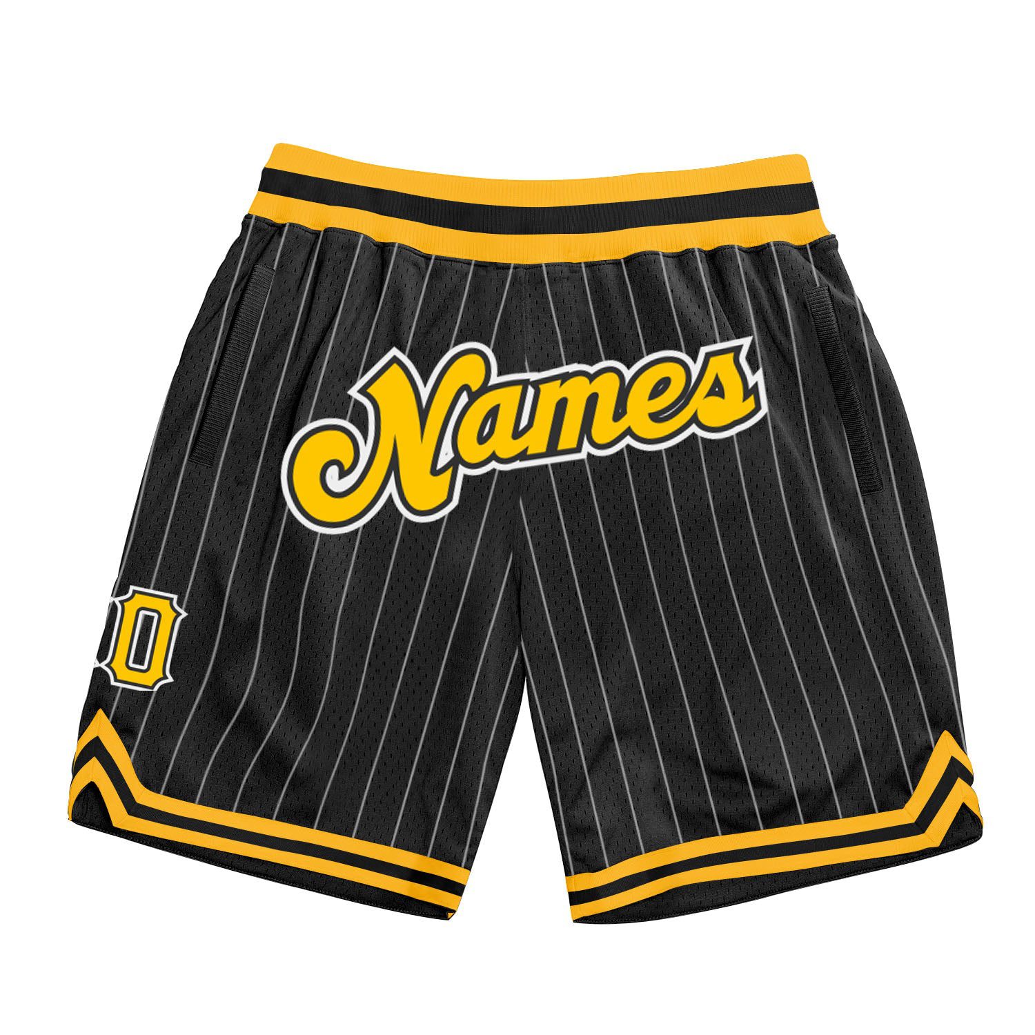 Custom20Black20White20Pinstripe20Gold20White20Authentic20Basketball20Shorts200001.jpg