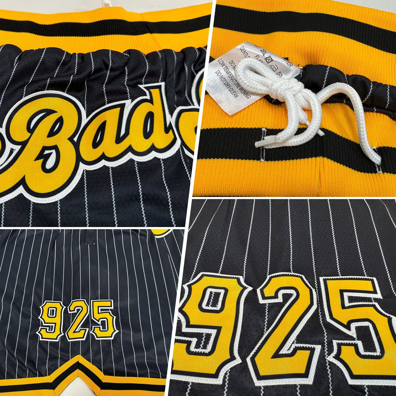 Custom20Black20White20Pinstripe20Gold20White20Authentic20Basketball20Shorts200002.jpg