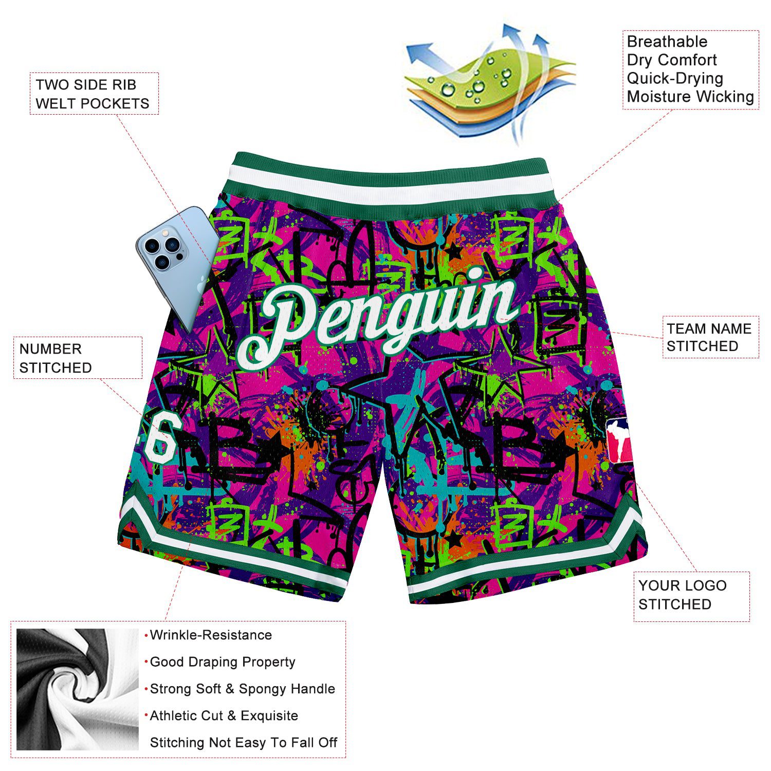 Custom20Graffiti20Pattern20White20Kelly20Green203d20Authentic20Basketball20Shorts200002.jpg