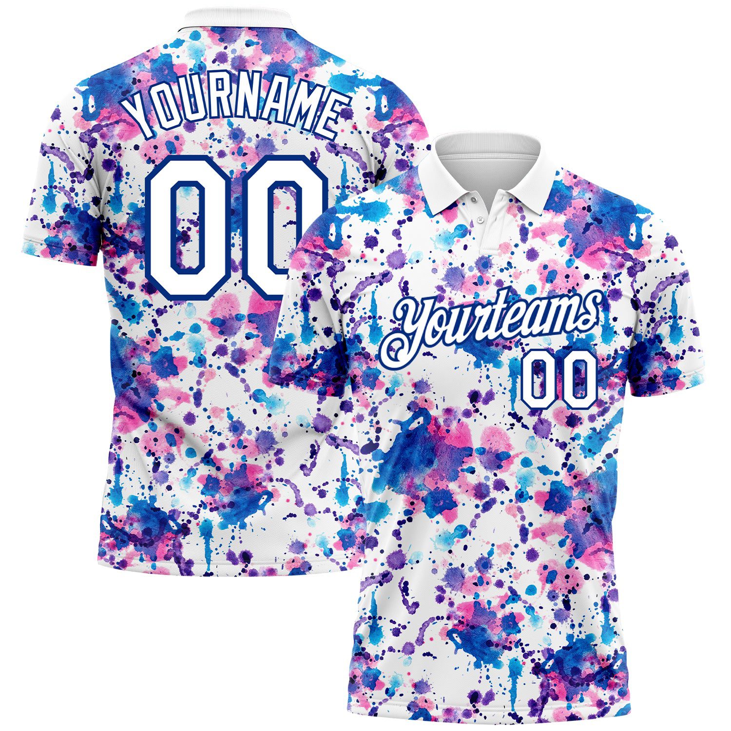 Custom20Graffiti20Pattern20White20Royal203d20Abstract20Watercolor20Performance20Golf20Polo20Shirt200001.jpg