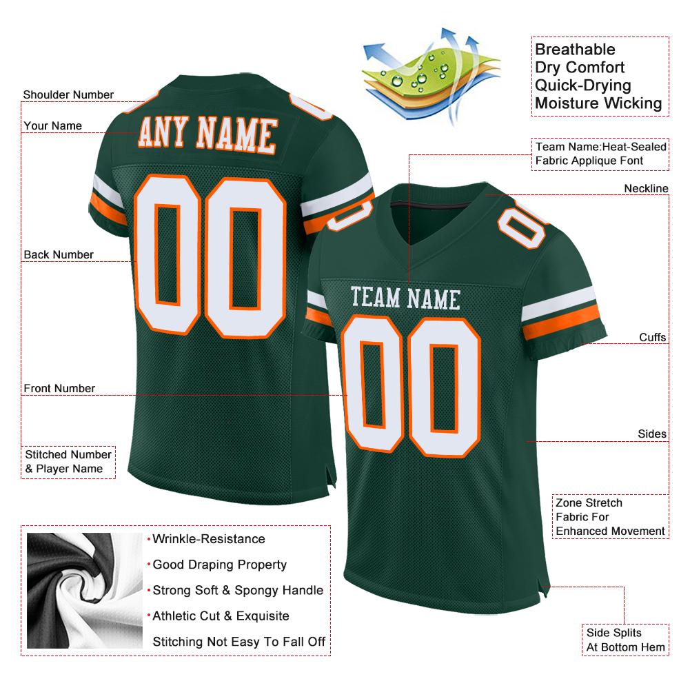 Custom20Green20White20Orange20Mesh20Authentic20Football20Jersey200004.jpg