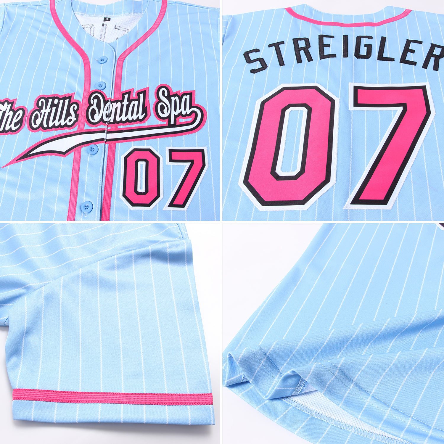 Custom20Light20Blue20White20Pinstripe20Pink20Black20Authentic20Baseball20Jersey200006.jpg