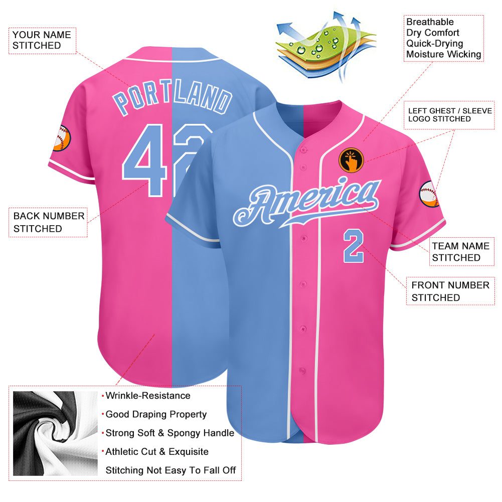 Custom20Pink20Light20Blue20White20Authentic20Split20Fashion20Baseball20Jersey200003.jpg