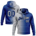 Custom Stitched Royal Gray Black Gradient Fashion Sports Pullover Sweatshirt Hoodie