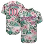 Custom20White20Medium20Pink20Navy203d20Pattern20Design20Hawaii20Palm20Leaves20And20Flowers20Authentic20Baseball20Jersey200001.jpg