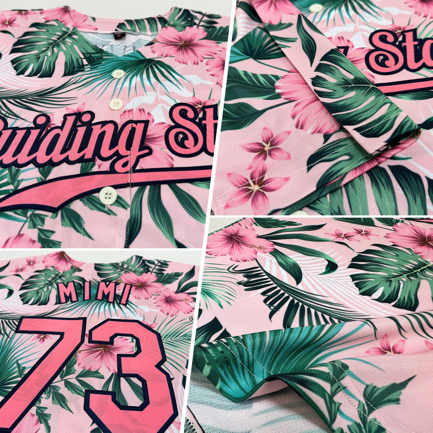 Custom20White20Medium20Pink20Navy203d20Pattern20Design20Hawaii20Palm20Leaves20And20Flowers20Authentic20Baseball20Jersey200002.jpg